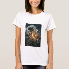 Camiseta Feminina Steampunk Grande Onda de Londres