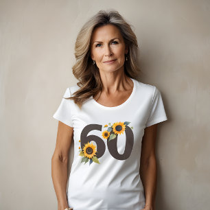 Camiseta Feminina Sunflowers Sixty - Aniversário d