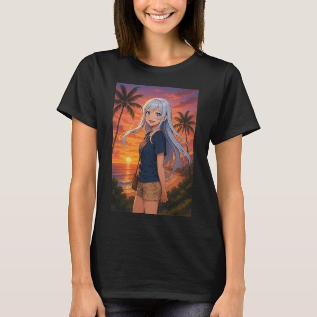 Camiseta feminina Sunset Nova (Frente)
