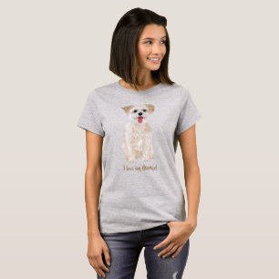 Camiseta Feminina Sweet Morkie Grey