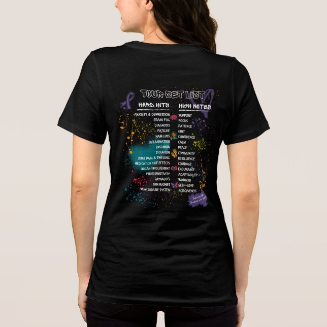 Camiseta Feminina Team Cherokee Unbreakable Tour ( (Verso)
