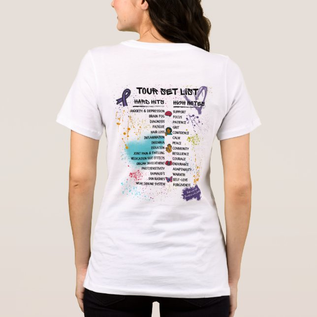 Camiseta Feminina Team Cherokee Unbreakable Tour ( (Verso)