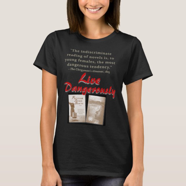 camiseta feminina tema de leitura (Frente)