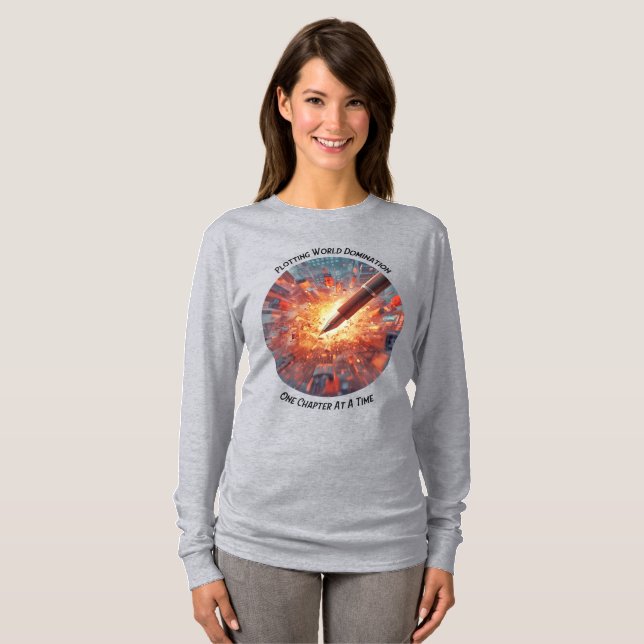 Camiseta Feminina Uma Capítulo Por Vez (Frente Completa)