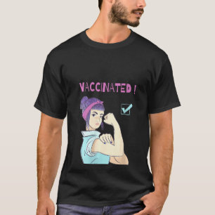 Camiseta Feminina Vacinada Acredita Em Vacinas Imu
