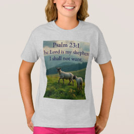 Camiseta Feminina Versículo Bíblico Salmo 23:1