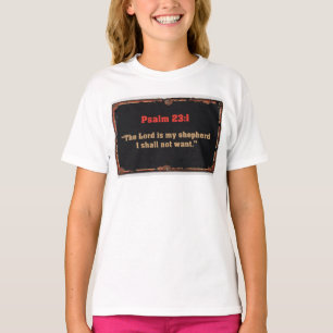 Camiseta Feminina Versículo Bíblico Salmo 23:1 Cri
