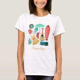 Camiseta Feminina Vibrações de Verão