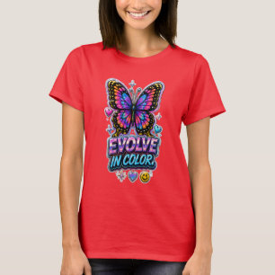Camiseta Feminina Vibrante Color Splash