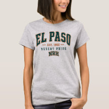 Camiseta Feminina Vintage El Paso Texas Desert Pri