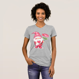 Camiseta Feminina Vintage Garden Gnome - Rosa Capr