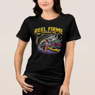 Camiseta Feminina Vintage Reel Firme Fishing Inc B