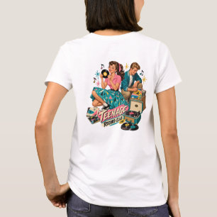 Camiseta Feminina Vintage Teenage Record Hop dos A