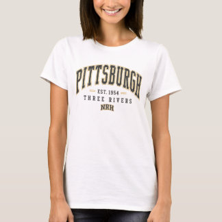 Camiseta Feminina Vintage Três Rios de Pittsburgh