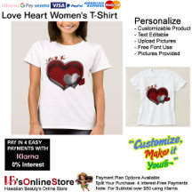 Camiseta Feminina White Heart