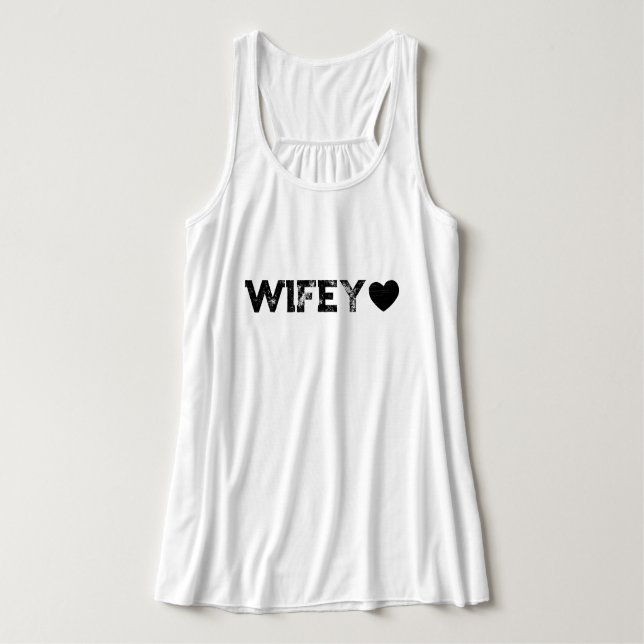 Camiseta Feminina Wifey Grunge (Frente do Design)