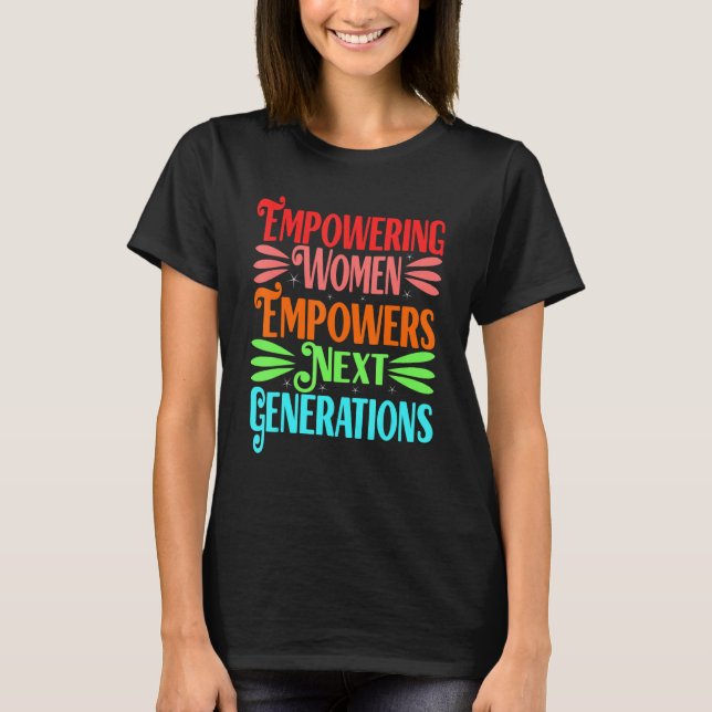 Camiseta Feminismo Dando Poder às Mulheres Direitos Feminis (Frente)