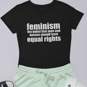 Camiseta Feminismo Definição de Direitos Iguais para as M