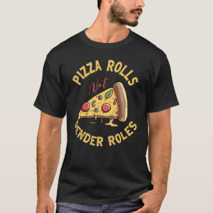 Camiseta Feminismo Direitos Humanos e Pizza Rols não gênero