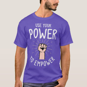 Camiseta Feminismo Direitos Humanos E Usar Seu Poder Para C