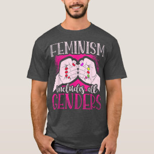 Camiseta Feminismo Inclui Todos Os Gêneros Para Uma Femina