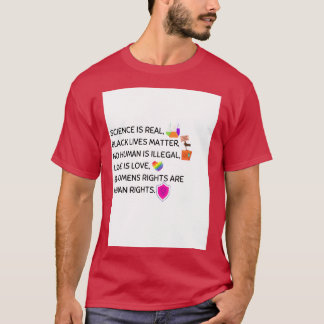 Camiseta Feminismo LGBT da Ciência da Arte Progressiva