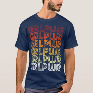 Camiseta Feminismo no Poder das Meninas Slogan Retro Femini