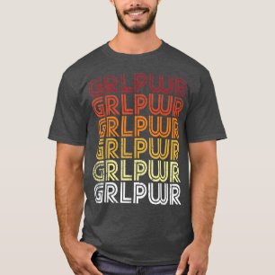 Camiseta Feminismo no Poder das Meninas Slogan Retro Femini