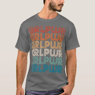 Camiseta Feminismo no Poder das Meninas Slogan Retro Femini