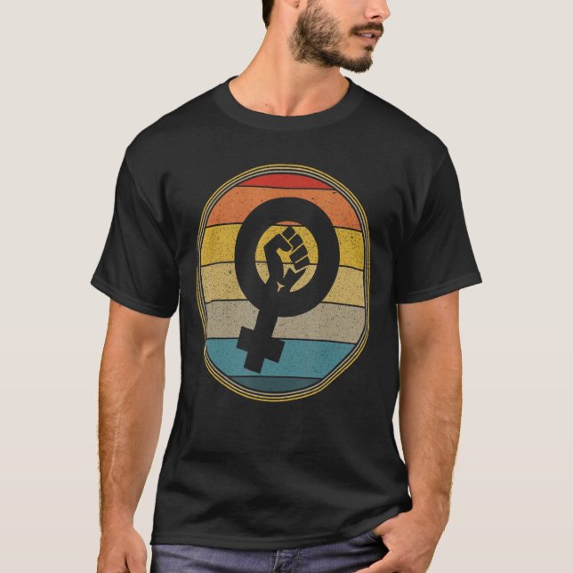 Camiseta Feminismo Símbolo de Igualdade Feminina Empoderame (Frente)