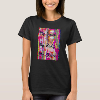 Camiseta Feminista 1973 Pro Roe No Ban Ban My Body Glitchy