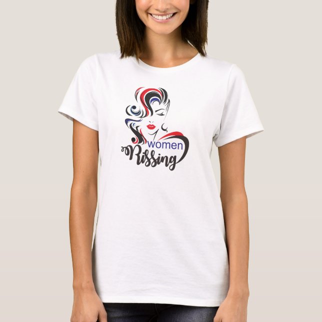 Camiseta feminista da ascensão de marcha feminina (Frente)