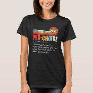 Camiseta Feminista de Direitos Feministas em Escolha Pró
