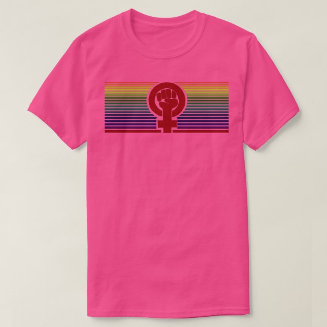Camiseta Feminista do arco-íris (Frente do Design)