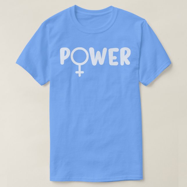 Camiseta Feminista do Poder do Poder Slogan Moça Feminismo1 (Frente do Design)