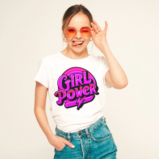 Camiseta Feminista do "Poder Menina" (Criador carregado)