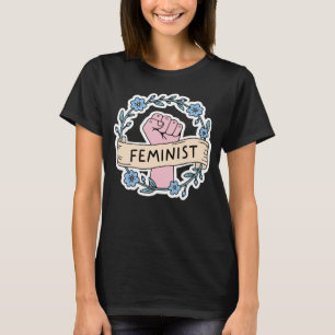 Camiseta Feminista Floral