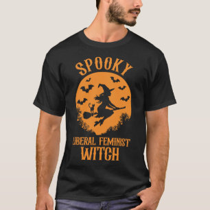 Camiseta Feminista Liberal Witist Vintage Halloween
