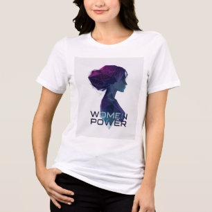 Camiseta Feminista Low Poly Mulheres Poderosas Art