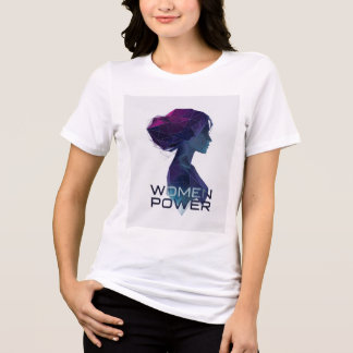 Camiseta Feminista Low Poly Mulheres Poderosas Art
