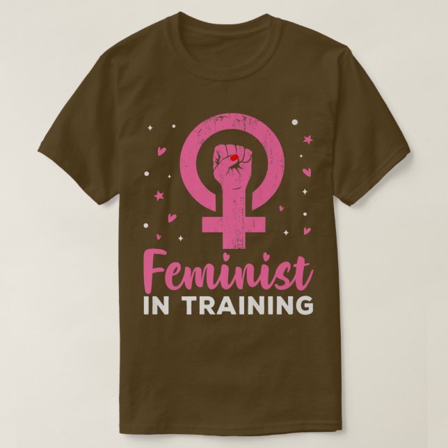 Camiseta Feminista No Treinamento Feminismo Design1666 (Frente do Design)