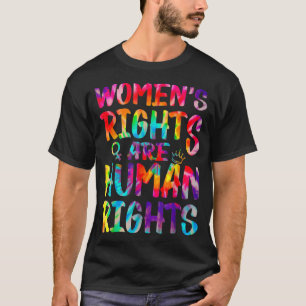 Camiseta Feminista Tie Dye Direitos da Mulher são Direitos 