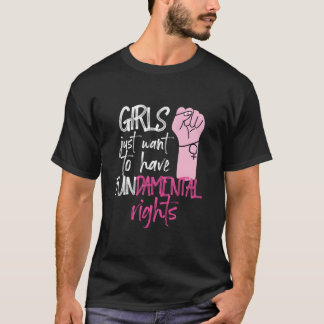 Camiseta Feministas Querem Ter Direitos Fundamentais Punho