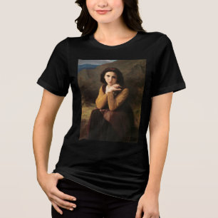 Camiseta Femme Mignonne de Jovem Mulher por Bouguereau