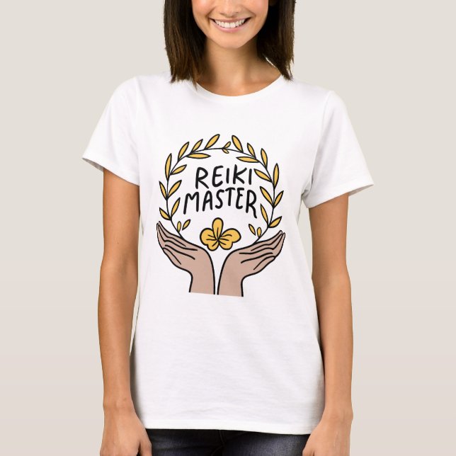 Camiseta Femme Reiki Mestre. (Frente)
