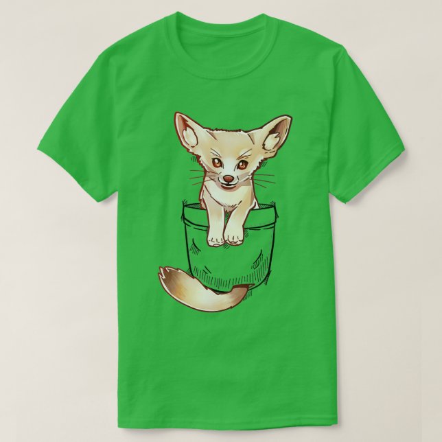 Camiseta Fên Fox Cute De Bolso (Frente do Design)