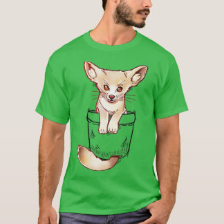 Camiseta Fên Fox Cute De Bolso