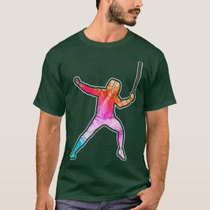 Camiseta Fencer Fencer Foil Epee Saber