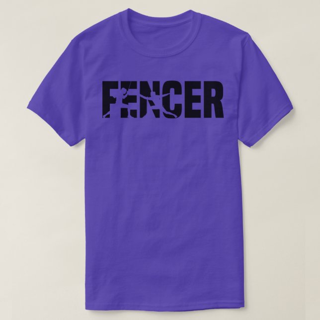 Camiseta Fencer preto (Frente do Design)