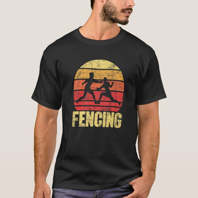 Camiseta Fencer Swordsman Dueler Saber Epee Rapier (Frente)